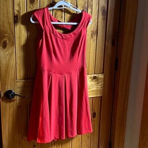 Maggy London Red Fit-and-Flare Dress